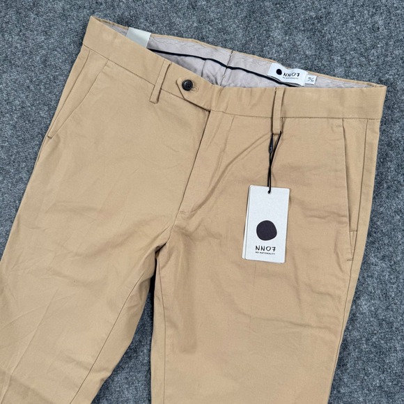 NN07 Theo Pants 30x32 Beige 1178 Slim Fit Chino Cotton Blend Casual NWT Men's - Picture 1 of 14